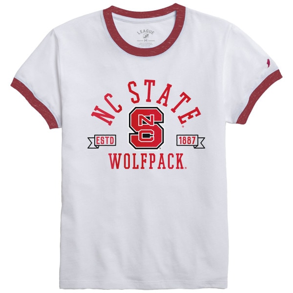 White/Red Ladies Short Sleeve Ringe